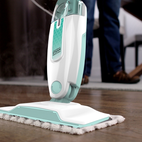 Shark S1000C Steam Mop, White/Seafoam Blue, 12.68 fl oz