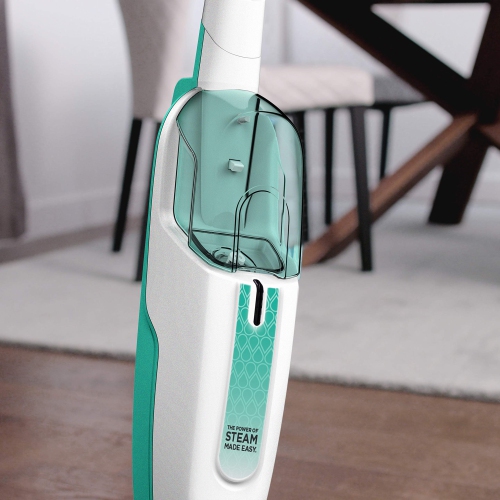 Shark S1000C Steam Mop, White/Seafoam Blue, 12.68 fl oz