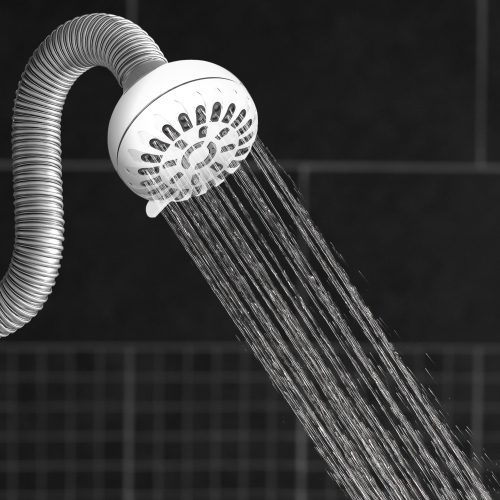 Waterpik PowerPulse Flexible Neck Shower Head Adjustable Shower Head for All Heights, Chrome 7-Mode XPP-703E