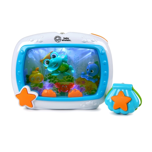 BABY EINSTEIN  Sea Dreams Soother Crib Toy With Remote, Lights And Melodies for Newborns And Up