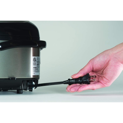 Zojirushi – Cuiseur à riz et réchaud à micom NS-LGC05XB, 3 tasses, acier inoxydable noir