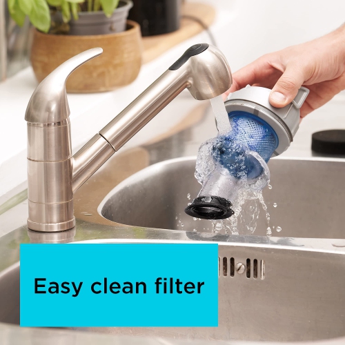 BLACK+DECKER POWERSERIES+ 16V MAX Cordless Stick Vacuum with LED Floor Lights, Lightweight, Multi-Surface, White (BHFE..