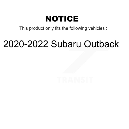 Ensemble de disques de frein avant arrière et plaquettes en céramique pour Subaru Outback Legacy K8C-103384 2020-2022