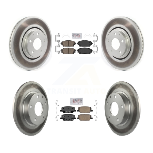 TRANSIT AUTO  Front Rear Ceramic Pad Coated Brake Rotor Kit for Mazda 3 Vehicles Manufactured In Mexico Kga-105855