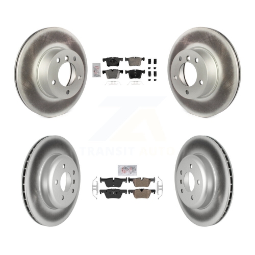 TRANSIT AUTO  Front Rear Semi-Metallic Pads And Coated Disc Brake Rotors Kit for Bmw 328I Gt Xdrive Kga-105858