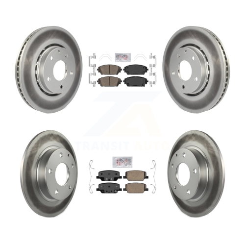 TRANSIT AUTO  Front Rear Ceramic Pad Coated Brake Rotor Kit for Mazda 3 Vehicles Manufactured In Mexico Kga-105856