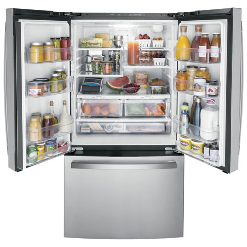 GE 36" 21.9 Cu. Ft. French Door Refrigerator - Stainless Steel