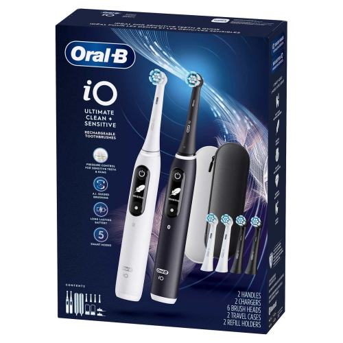 ORAL-B  Io Series 6 Electric Rechargeable Power Toothbrush, Io6 2-Pack