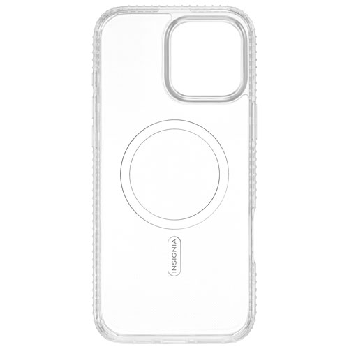 Étui rigide ajusté d'Insignia pour iPhone 16 Pro Max - Transparent - Exclusivité de Best Buy
