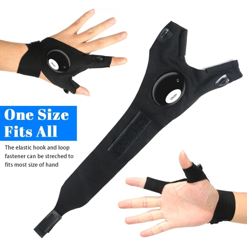 LED Glove Flashlights - Ideal Gifts for Dads, Husbands, and Sons! Perfect for Camping, Fishing, and DIY Projects!
