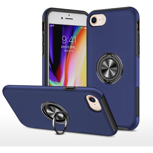 [CS] Étui support magnétique hybride invisible pour anneau pour iPhone 7 plus/8 plus, bleu marine