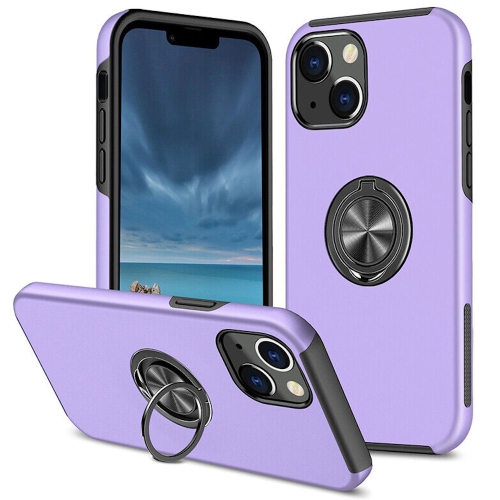 [CS] Étui support magnétique hybride invisible pour anneau pour iPhone 12, violet