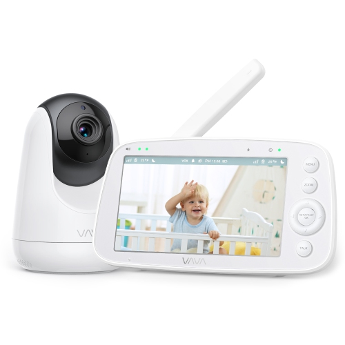 VAVA 5.5" 1080P HD Video Baby Monitor, Night Vision, Zoom/Pan/Tilt & 2-Way Audio