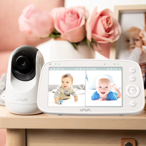 VAVA 5.5" 1080P HD Video Baby Monitor, Night Vision, Zoom/Pan/Tilt & 2-Way Audio