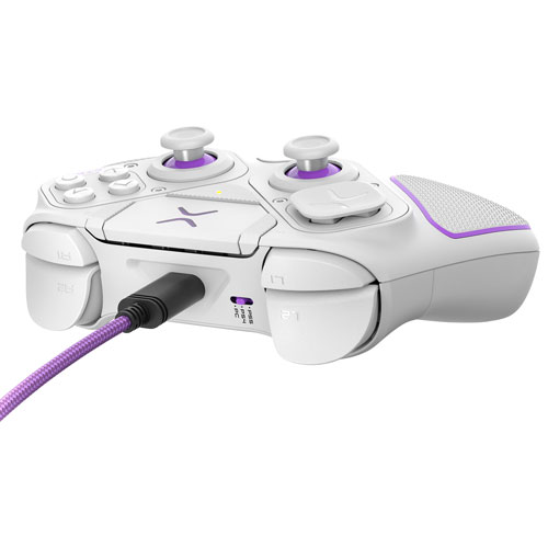 Manette de jeu sans fil Victrix Pro BFG de PDP pour PS5/PS4/PC - Blanc