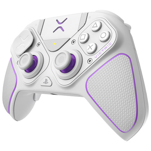 Manette de jeu sans fil Victrix Pro BFG de PDP pour PS5/PS4/PC - Blanc