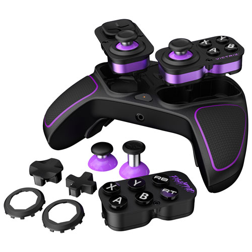 Manette de jeu sans fil Victrix Pro BFG de PDP pour Xbox Series X, S, Xbox One et PC - Noir