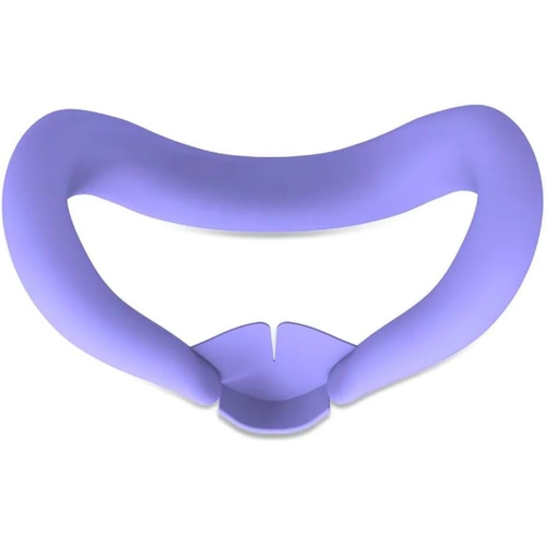 navor 7 in 1 Silicone Protective Case Cover Set for Meta Quest 3 VR Accessories Headset Controller Shell, Eyes, Face, Grip Button & Lens Cover-Purple