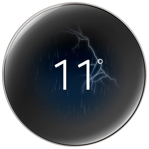 Google Nest Wi-Fi Smart Learning Thermostat - Polished Silver