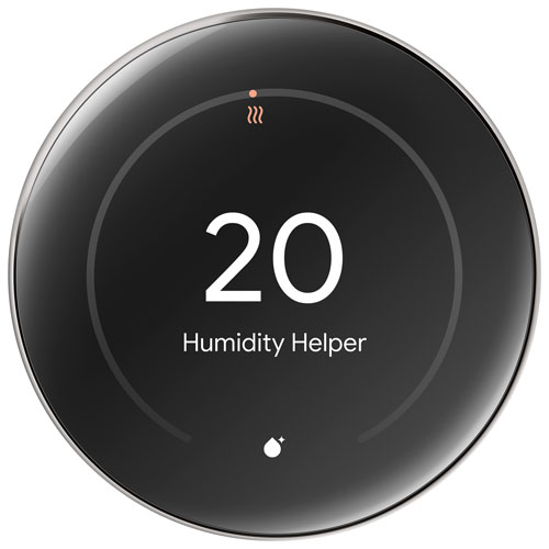 Google Nest Wi-Fi Smart Learning Thermostat - Polished Silver