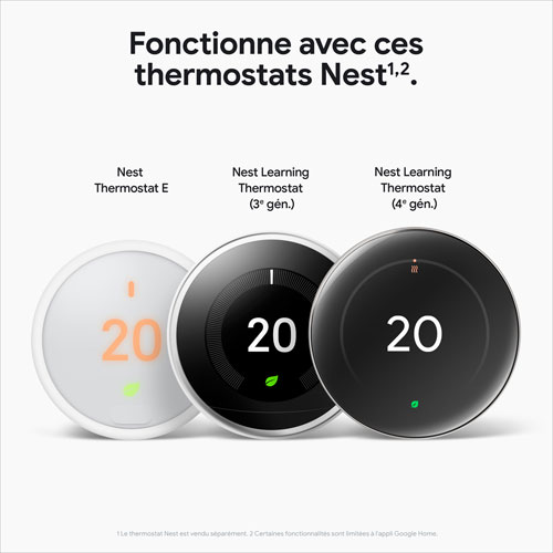 Capteur de température Nest de Google - Porcelaine - Paquet de 3
