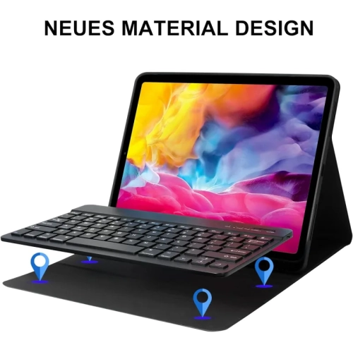 Keyboard Case for iPad Air 13 Inch 2024 & iPad Pro 12.9 Inch 2022 - Wireless Detachable Smart Magic Keyboard with Pencil Holder, Compatible with iPad