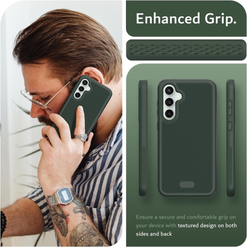 TUDIA MergeGrip Samsung Galaxy S23 FE Case Magsafe Compatible - Pine Green