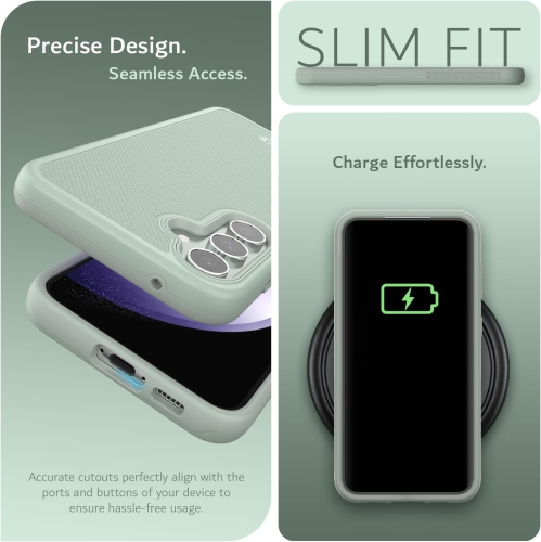 TUDIA MergeGrip Samsung Galaxy S23 FE Case Magsafe Compatible - Green Lily