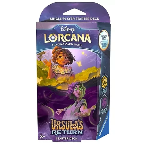 Ravensburger Disney Lorcana jeu de cartes à collectionner : Paquet de démarrage Ursula's Return Madrigal Magic