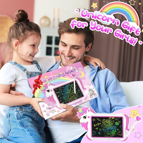 Tablette d’écriture ACL de 10 po pour enfants, tablette à dessin pour tout-petits de 2-8 ans pour garçons Doodle Board Toys for Kids, cadeaux