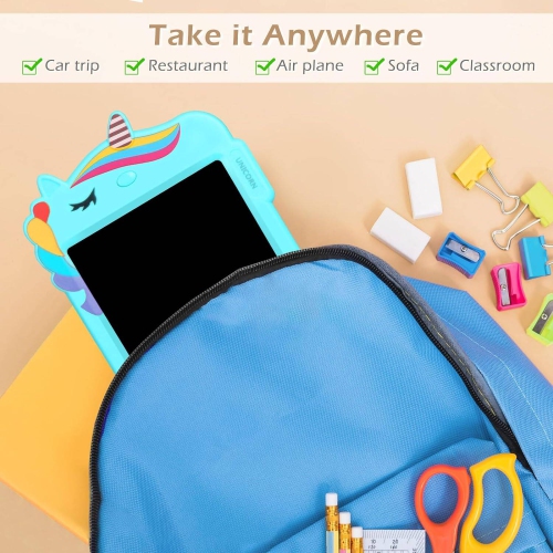 Tablette à dessin ACL, tablette à dessin pour enfants jouet à dessin jouet éducatif jouets d'anniversaire pour enfants de 2 -8 ans, bleu