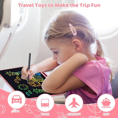 Tablette d’écriture ACL, 16 po rechargeable Doodle Board jouets éducatifs pour tout-petits pour garçons de 2-8 ans, tablette à dessin portable jouets