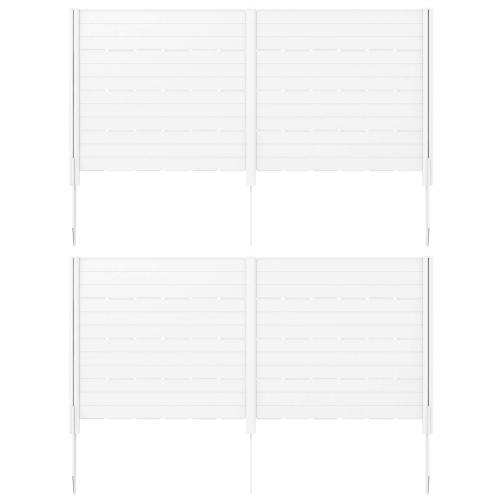 COSTWAY  2 PCs 48" L X 46" H Air Conditioner Fence Outdoor Privacy Fence Screen