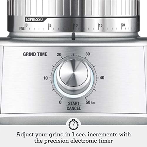 Breville BCG600SIL The Dose Control Pro Coffee Grinder, Silver