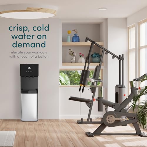 Avalon – distributeur d’eau à chargement par le bas, 3 températures, homologué UL/Energy Star, noir et acier inoxydable