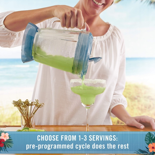 Margaritaville – machine à boissons glacées Key West avec récipient Easy pour et réservoir de glace XL, vert
