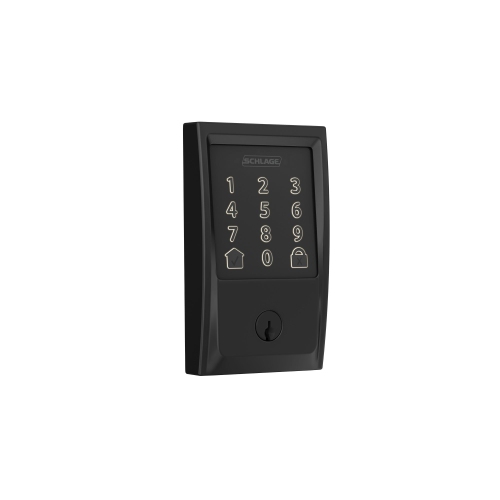 SCHLAGE Encode Smart WiFi Deadbolt with Century Trim in Matte Black