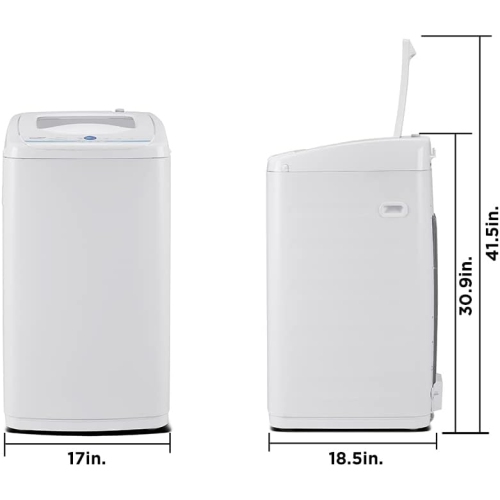 COMFEE' Portable Washing Machine, 1.0 Cu.Ft Compact Washer With LED Display, Fully Automatic Wash Cycles, 2 Built-in Rollers, Ideal For RV, Dorm,