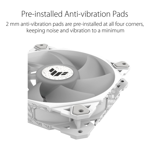 ASUS TUF Gaming TF120 White ARGB 3-in-1 Cooling Fan Kit