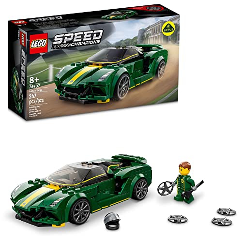 LEGO  Speed Champions Lotus Evija Race Car Toy Model for Kids, Collectible Set With Racing Driver Minifigure Love love love!