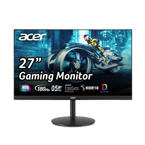 Acer Nitro XV271U M3bmiiprx 27" WQHD 2560x1440 IPS 180Hz Gaming Monitor with Speakers and AMD FreeSync Premium Black