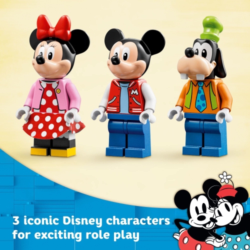 LEGO Disney Mickey and Friends – Mickey, Minnie and Goofy’s Fairground Fun 10778 Building Toy Set(184 Pieces)