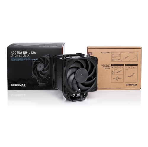 Noctua NH-U12A chromax.Black, 120mm Single-Tower CPU Cooler