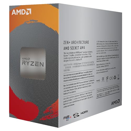 AMD Ryzen 3 3200G 4-Core Unlocked Desktop Processor with Radeon Graphics
