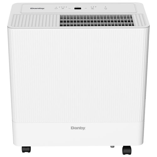 Image 1 de 7.. Déshumidificateur de Danby avec déshumidification intelligente et Wi-Fi - 50 chopines - Blanc