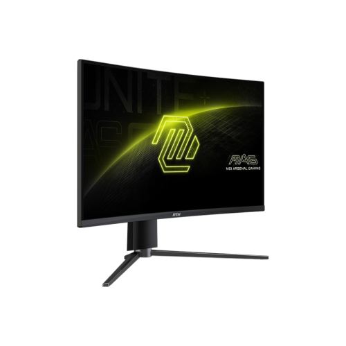 MSI 27" WQHD 180Hz 0.5ms Curved 1500R Rapid VA LED Gaming Monitor, Tilt, Swivel, Height adjustable, Adaptive Sync, VESA Mountable (MAG 27CQ6PF)