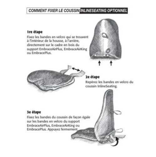 In-Line Seat Cushion (Made in Canada)- Black