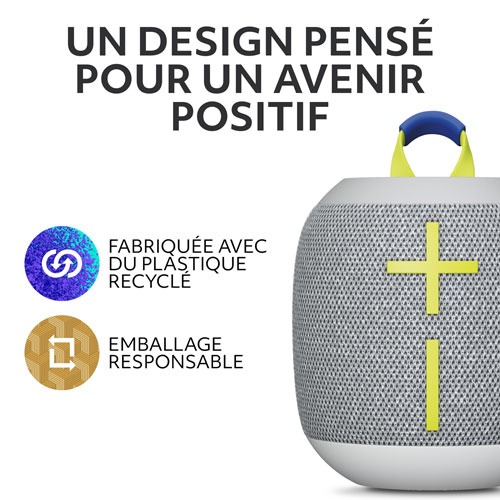 Haut-parleur sans fil Bluetooth étanche WONDERBOOM 4 d'Ultimate Ears - Gris