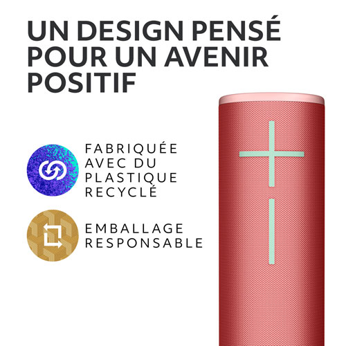 Ultimate Ears BOOM 4 Waterproof Bluetooth Wireless Speaker - Raspberry Red