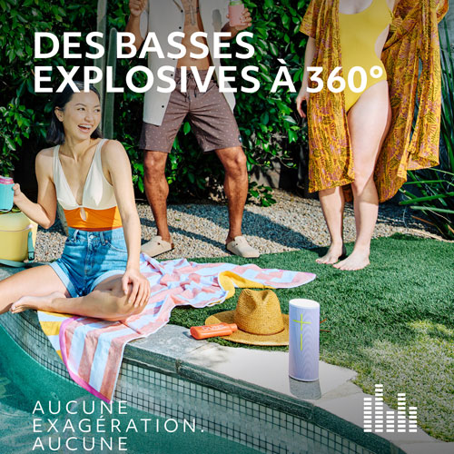 Haut-parleur sans fil Bluetooth étanche MEGABOOM 4 d'Ultimate Ears - Noir actif